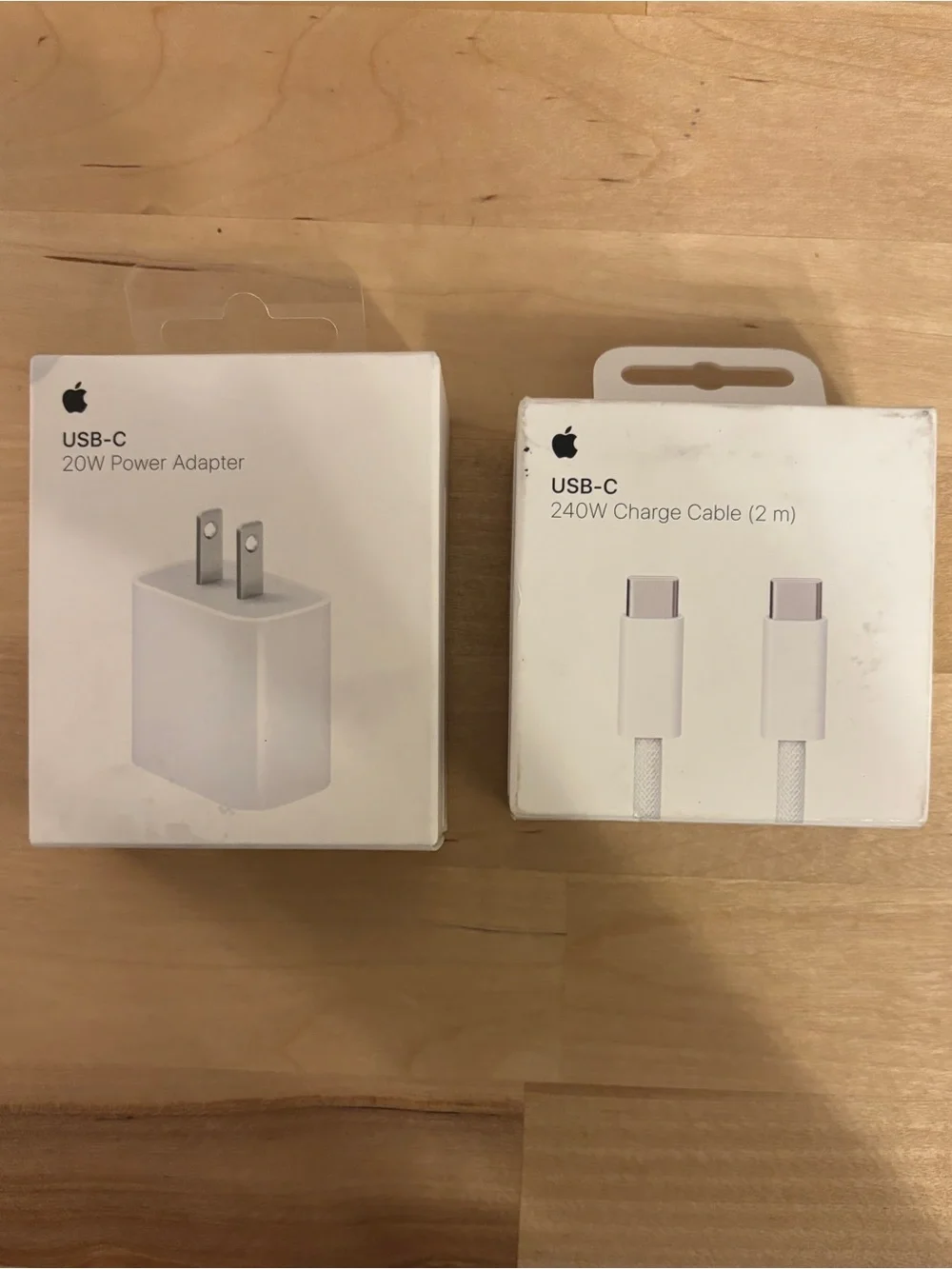 Apple USB-C 20W Power Adapter + USB-C 240W Charge Cable (2m) New Original Sealed